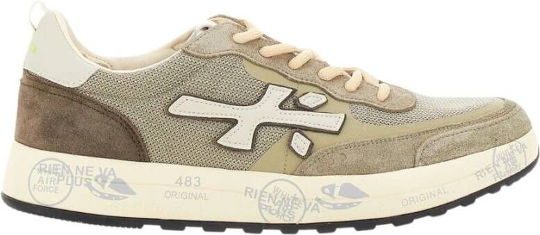 Premiata Grijze Sneakers met Mesh Detail Multicolor Heren