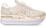 Premiata Hoge Top Sneakers in Wit Nylon en Suède White Dames - Thumbnail 1
