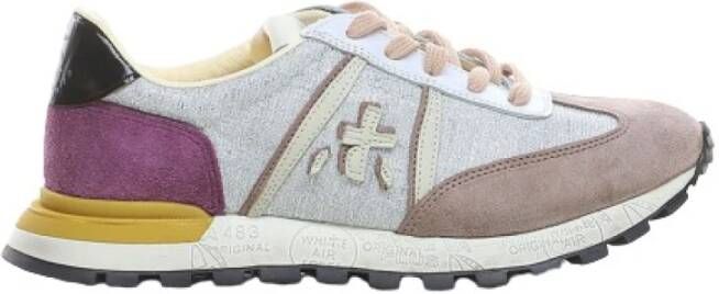 Premiata Johnlow Sneakers in gemixte texturen
