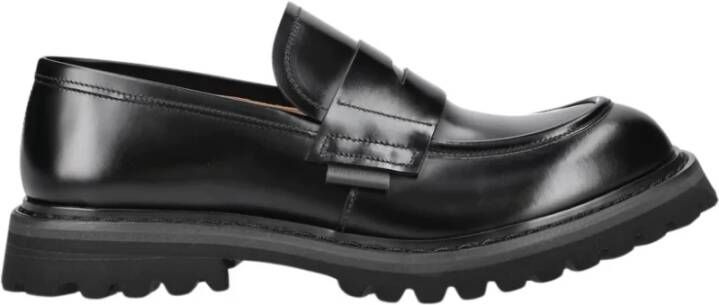 Premiata Klassieke herenloafer van zwart rubber Black Heren