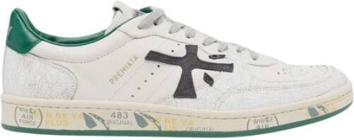 PREMIATA Lage Sneakers Heren Clay Maat: 44 Materiaal: Leer Kleur: Wit