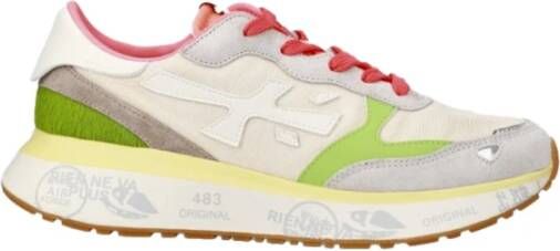 Premiata Kwaliteits leren sneaker met koord textuur