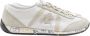 Premiata Lage sneakers in wit beige grijs - Thumbnail 1