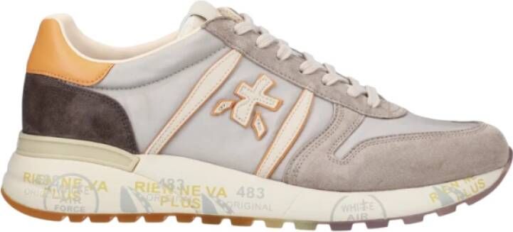 Premiata Sportieve Grijze Leren Sneakers - Foto 1