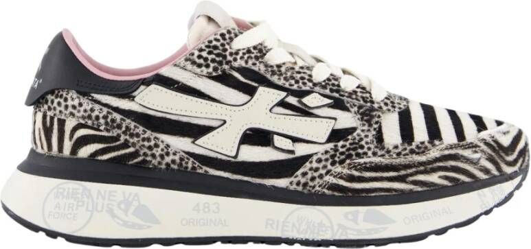 Premiata Lauryn Sneaker Wit Zebra Dames Schoenen