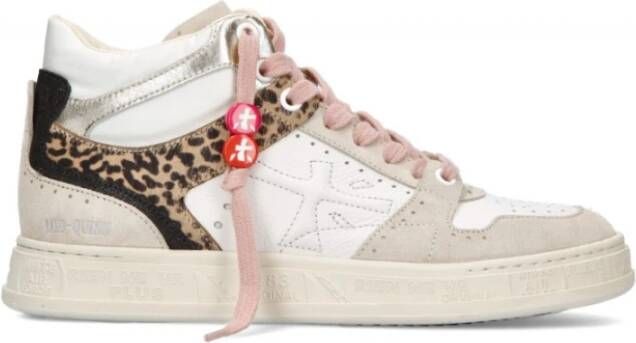 Premiata Leopard Sneakers Chic Style Beige Dames
