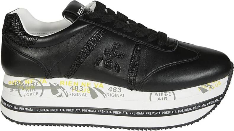 Premiata Leren Platform Sneaker