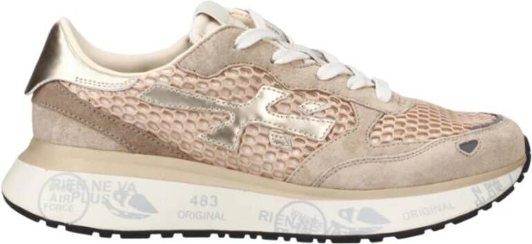 Premiata Leren Sneakers met Logo Vetersluiting