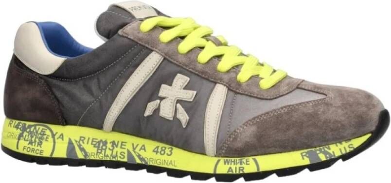 Premiata Grijze Nylon Sneakers Lucy Model Multicolor Heren - Foto 3