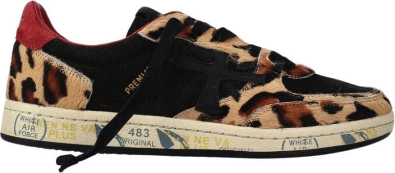 Premiata Luipaard en Suède Sneakers