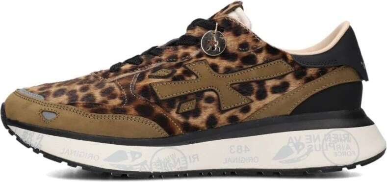 PREMIATA Lage Sneakers Dames Lauryn Ponyhair Bruin - Foto 6