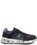 Premiata Blauwe Leren Sneakers met Suede en Nylon Inzetstukken Blue Heren - Thumbnail 6