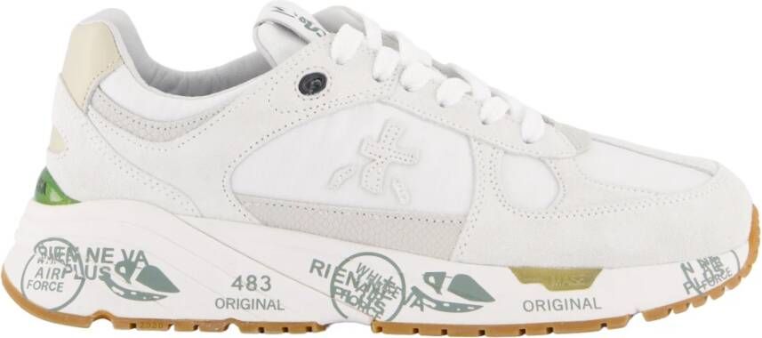 PREMIATA Lage Sneakers Dames Mase-d Maat: 40 Materiaal: Suède Kleur: Wit - Foto 4