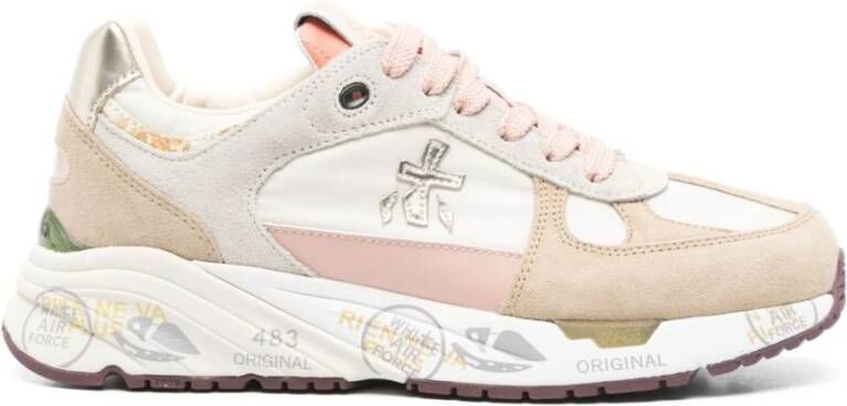 PREMIATA Lage sneakers Dames Mase-d Suède Taupe