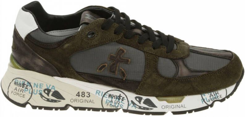 PREMIATA Lage Sneakers Heren Mase Maat: 39 Materiaal: Suède Kleur: Groen - Foto 5