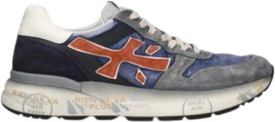 Premiata Mick Heren Sneakers van Leer en Nylon
