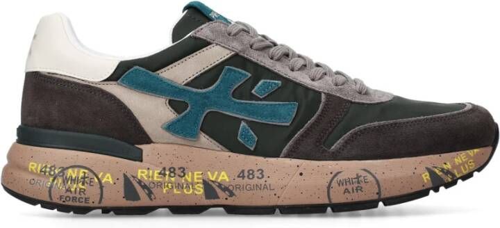 Premiata Heren Mick Sneaker Grijs Blauw - Foto 4