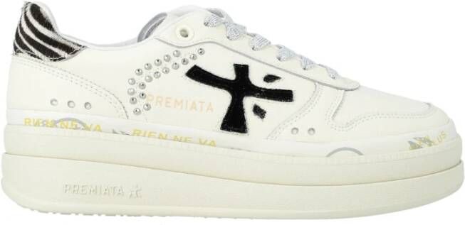 Premiata Witte Sneakers met Pony Skin Details - Foto 3
