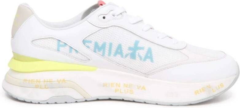 Premiata Witte Ergonomische Veterschoenen White Heren