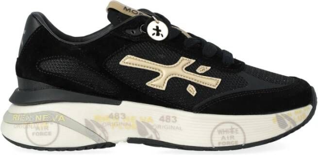 PREMIATA Lage Sneakers Dames Moerun-d Maat: 40 Materiaal: Suède Kleur: Zwart - Foto 2