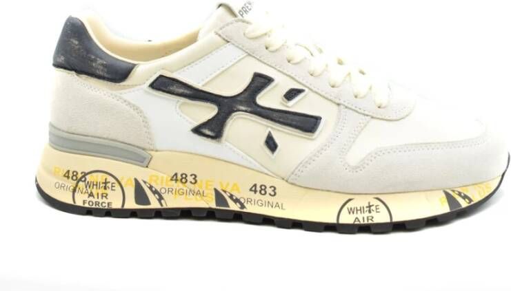 Premiata Platte schoenen van suède en leer Multicolor Heren