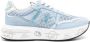 Premiata Net en Suède Sneakers Blue Dames - Thumbnail 1