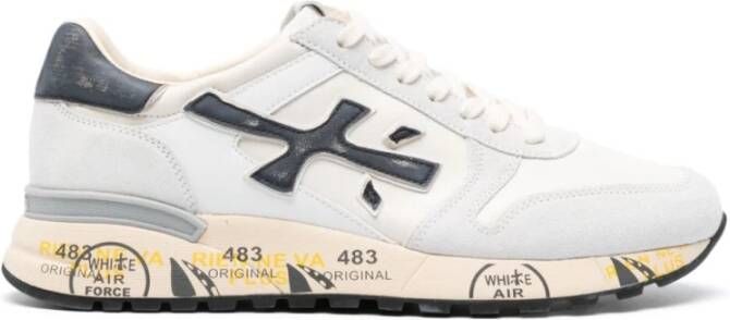 Premiata Platte schoenen van suède en leer Multicolor Heren