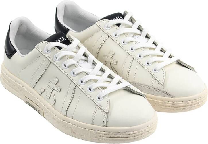 Premiata Witte Leren Unisex Sneakers White Heren - Foto 6