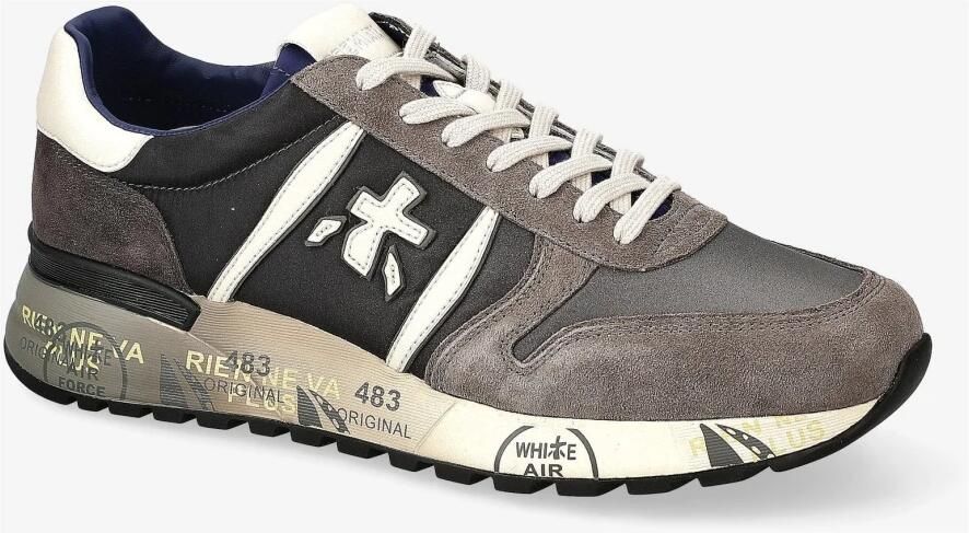 Premiata Platte schoenen van suède en technische stof Multicolor Heren - Foto 5