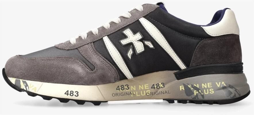 Premiata Platte schoenen van suède en technische stof Multicolor Heren - Foto 6