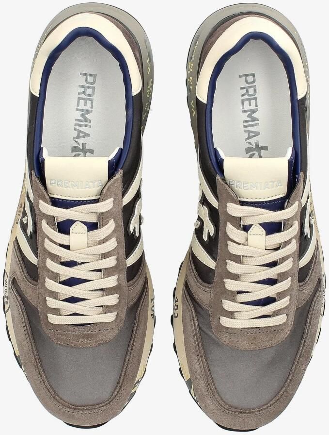 Premiata Platte schoenen van suède en technische stof Multicolor Heren - Foto 2