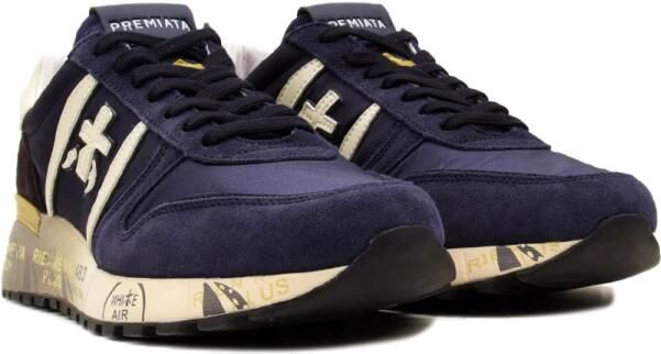 Premiata Blauwe Lage Top Sneakers Stijlvol Comfort - Foto 8