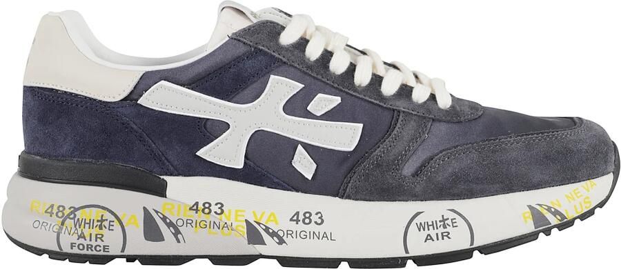 Premiata Blauwe Technische Stof Sneakers Mick - Foto 2