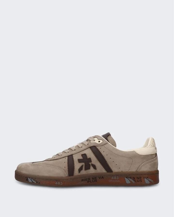 PREMIATA Lage Sneakers Heren Bonnie Suède Taupe - Foto 7