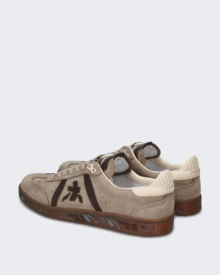 PREMIATA Lage Sneakers Heren Bonnie Suède Taupe - Foto 8