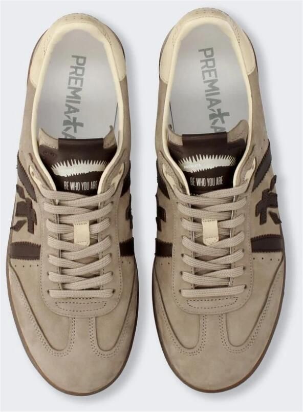 PREMIATA Lage Sneakers Heren Bonnie Suède Taupe - Foto 11