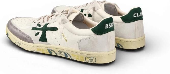 Premiata Leren Logo Sneakers Aangepaste Zool Vetersluiting - Foto 3