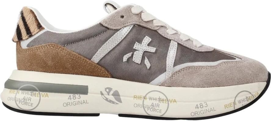 PREMIATA Lage Sneakers Dames Cassie Suède Grijs