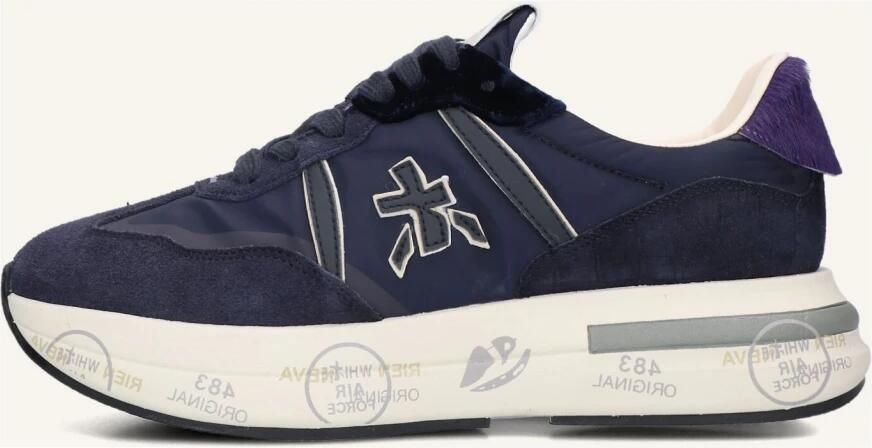 Premiata Sneakers van stof en suède met logo - Foto 2