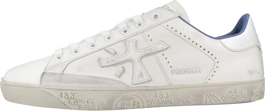 Premiata Witte Sneakers met Blauwe Details - Foto 4