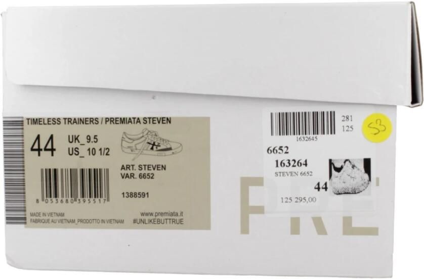 Premiata Witte Sneakers met Blauwe Details - Foto 3