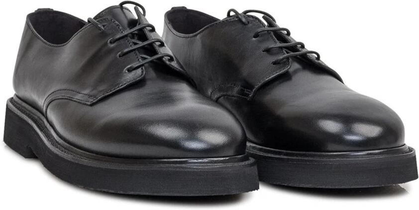 Premiata Leren veterschoenen met verlengde neus Black Heren - Foto 3