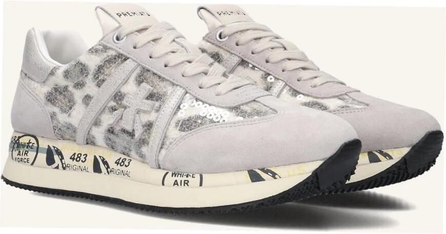PREMIATA Lage Sneakers Dames Conny Maat: 40 Materiaal: Suède Kleur: Beige - Foto 3