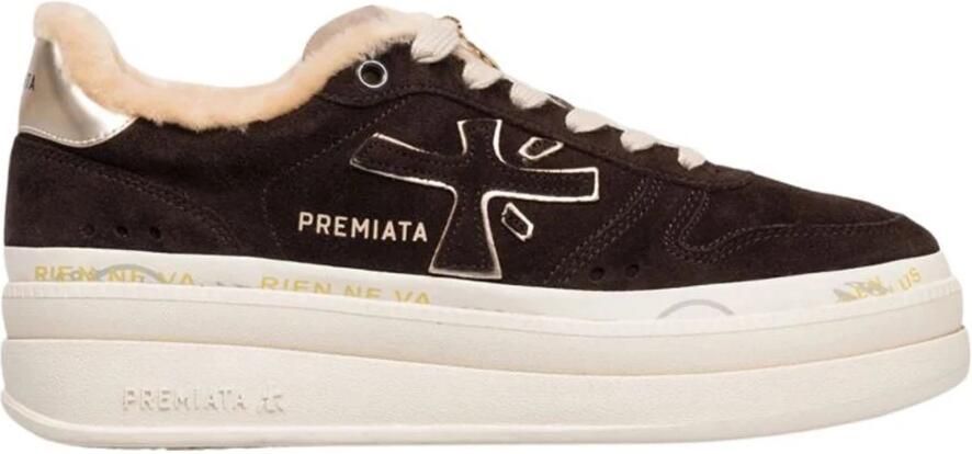 Premiata Dames Bruine Fashion Sneakers