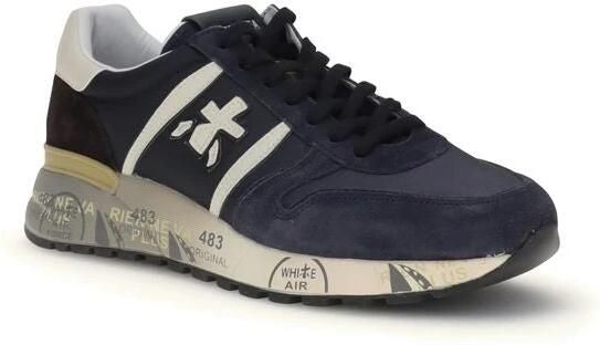 Premiata Blauwe Lage Top Sneakers Stijlvol Comfort - Foto 9