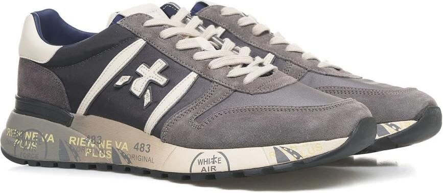 Premiata Platte schoenen van suède en technische stof Multicolor Heren - Foto 7