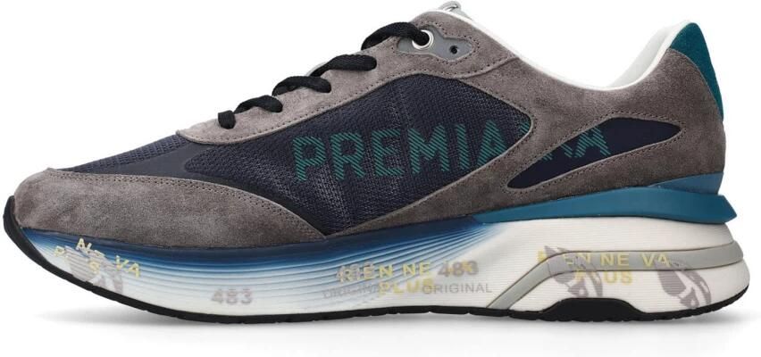 PREMIATA Lage Sneakers Heren Moerun Maat: 42 Materiaal: Suède Kleur: Grijs - Foto 4