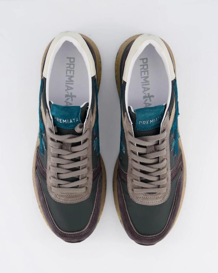 Premiata Heren Mick Sneaker Grijs Blauw