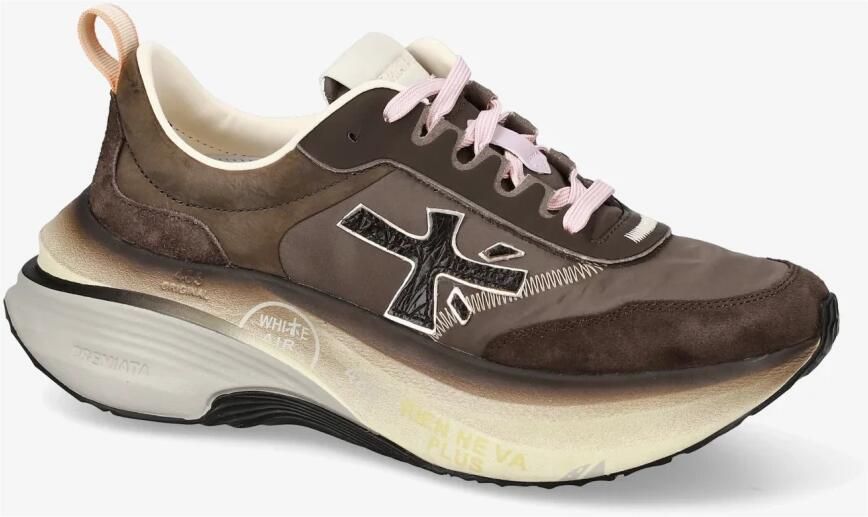 Premiata Bruine Mesh Sneakers met Metalen Details - Foto 3