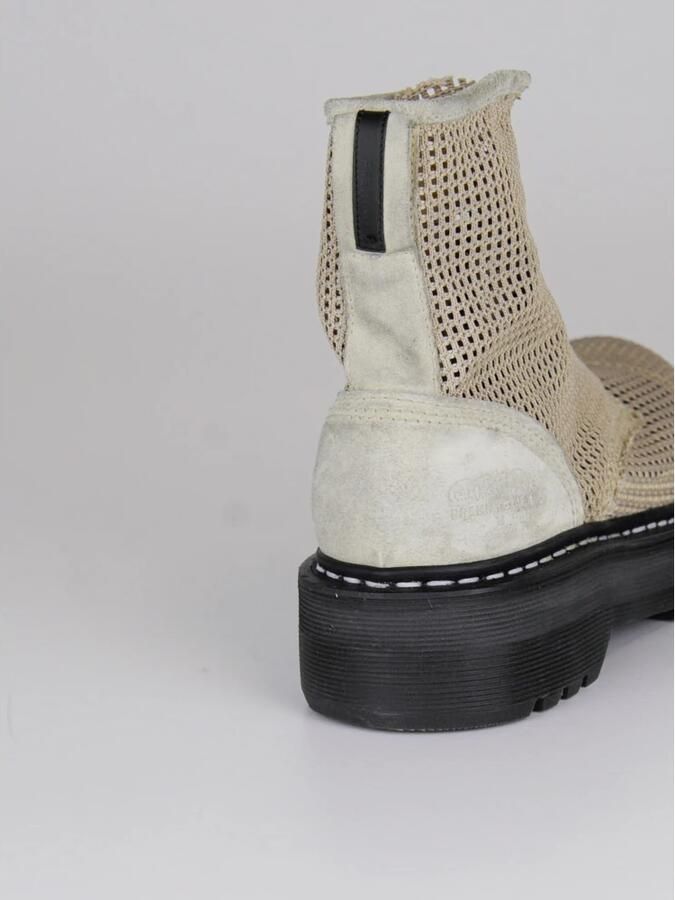 Premiata Beige Geperforeerde Suède Laars met Rubberen Zool - Foto 2